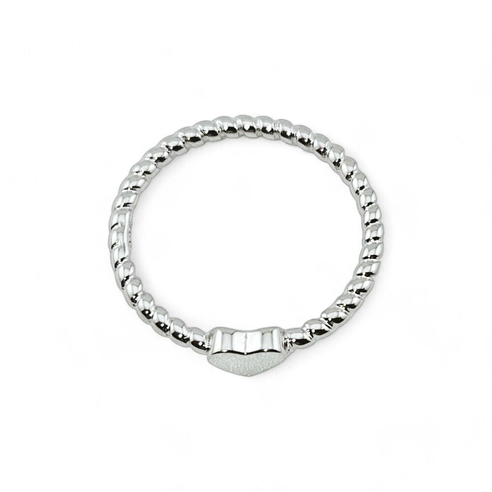 Sterling Silver Plain Heart Ring